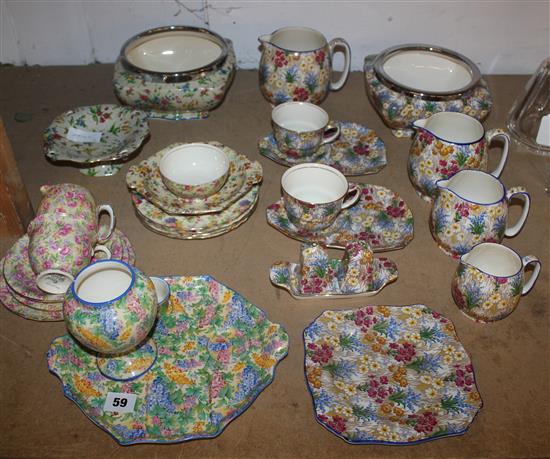 Royal Winton Chintz Somerset, Queens Ann etc and 9 pieces of margarite 26 items